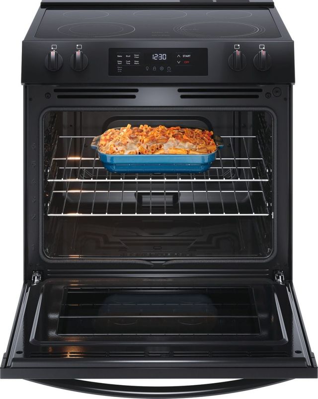 Frigidaire® 30" Black Slide-In Electric Range with Steam Clean-2