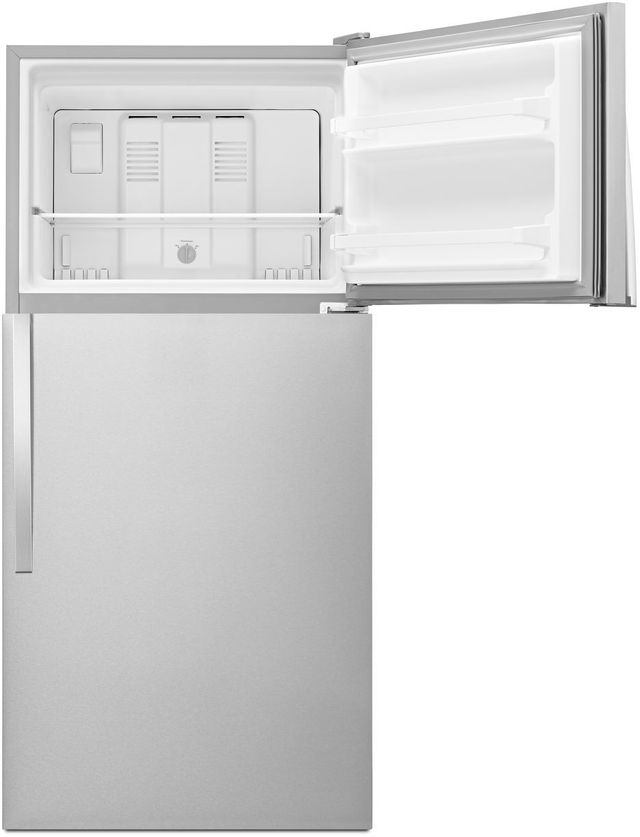 Whirlpool® 30 in. 18.2 Cu. Ft. Monochromatic Stainless Steel Top Freezer Refrigerator-6