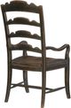 Hooker® Furniture Hill Country Twin Sisters Anthracite Black Dining Arm Chair-1