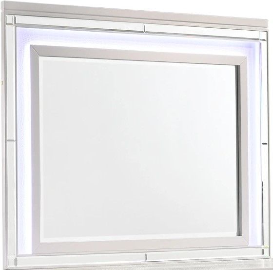 New Classic® Home Furnishings Valentino White Mirror-0