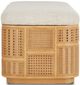 Currey & Company Anisa Natural Parchment Storage Bench-2