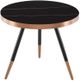 VIG Furniture Modrest Cayson Black/Rose Gold Modern Small Coffee Table-2
