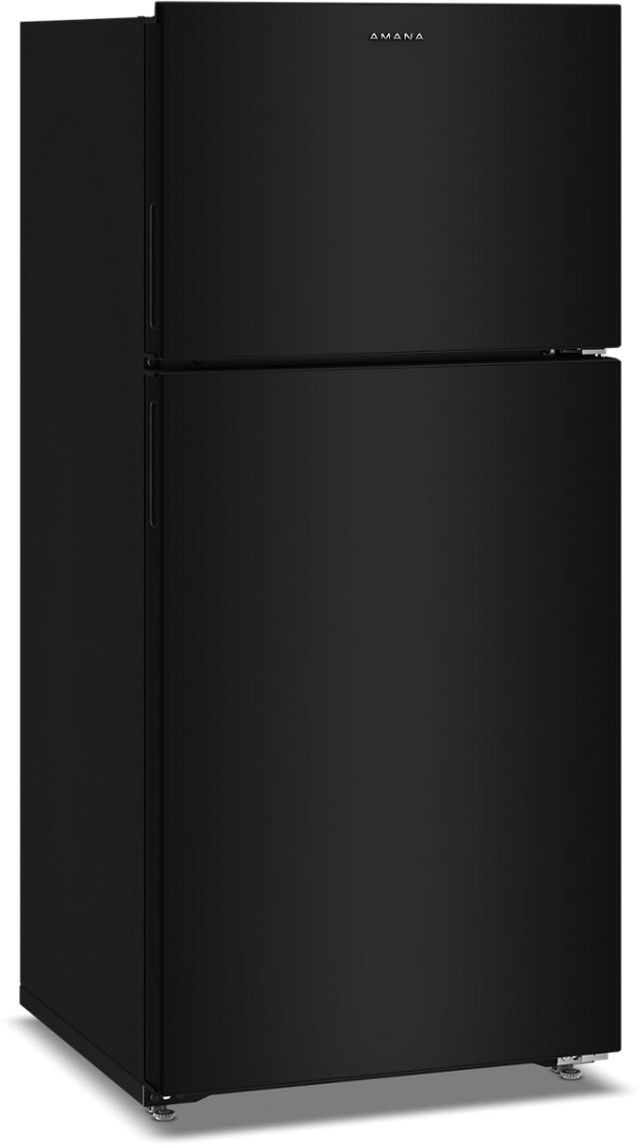 Amana® 28" 14.32 Cu. Ft. Black Top Freezer Refrigerator with a Large Crisper Drawer-2