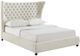 TOV Furniture Sassy Cream Velvet King Bed-1
