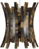 Currey & Company Alsop Black/Brown Rectangular Multi-Drop Pendant Lighting-1