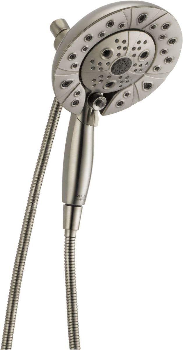 Delta Universal Showering Components Lumicoat® Stainless H2Okinetic® In2ition® 5-Setting 2-In-1 Shower-0