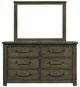 Elements International Maverick 4-Piece Antique Gray Queen Panel Bedroom Set-2