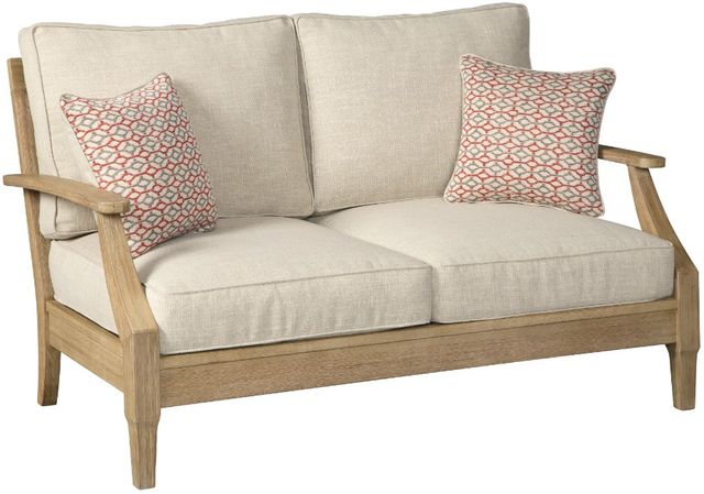 Signature Design by Ashley® Clare View Beige Loveseat with Cushion-0
