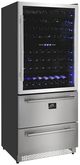 FORNO® 30" Anti-Fingerprint Stainless Steel Wine Cooler-1