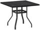 Homecrest™ Outdoor Living Customizable Timber Aluminum/Wood Square Outdoor Balcony Table with Hole-0