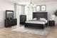 Furniture of America® Ashbourne Black Queen Panel Bed-2