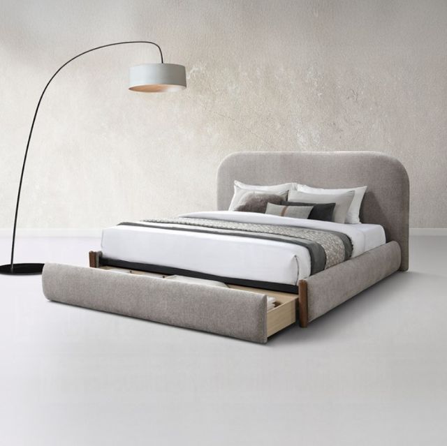 ACME Furniture Ollya Gray Full Upholstered Storage Panel Bed-1