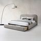 ACME Furniture Ollya Gray Full Upholstered Storage Panel Bed-1