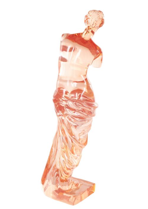 Deco Marche Cosmoliving by Cosmopolitan Orange Woman Tinted Decorative Sculpture-2