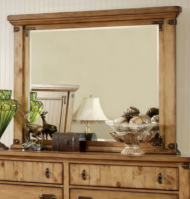 Furniture of America® Pioneer Weathered Elm 5-Piece Queen Bedroom Collection-4