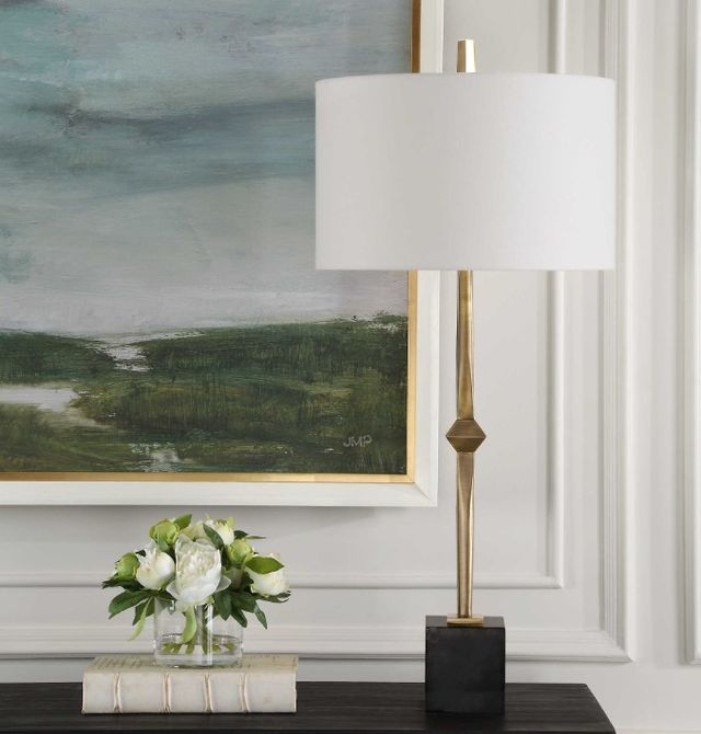 Uttermost® Suranne Antique Brass Table Lamp-1