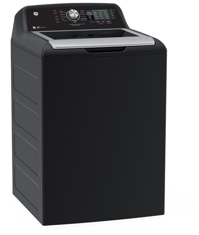 GE® Diamond Gray Top Load Washer & Electric Dryer Laundry Pair-1