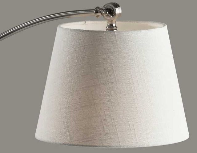 Adesso® York Brushed Steel Floor Lamp-1