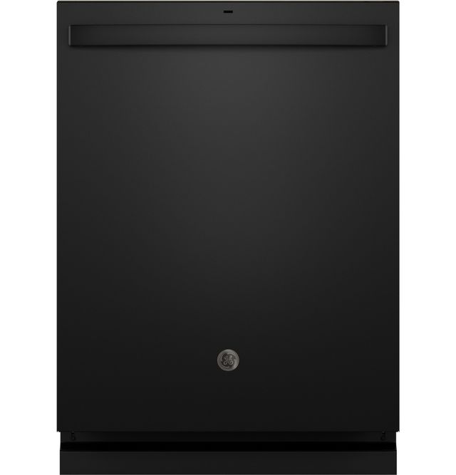 GE® ENERGY STAR® 24" Black Top Control Built-In Dishwasher with Sanitize Cycle-0