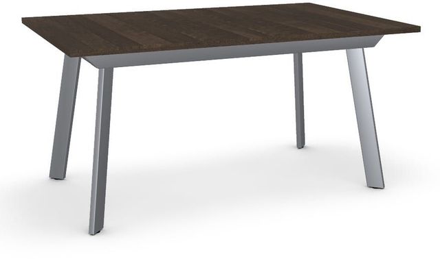 Amisco Customizable Nexus Birch Veneer Extendable Table with Metal Legs-0