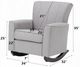 ACME Furniture Denzell Light Gray Accent Rocking Chair-2