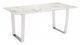 Zuo® Modern Atlas White Dining Table with Silver Frame-0