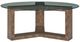 Uttermost® Ignis Glass Top Coffee Table with Brown Base-4