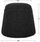 Uttermost® Gumdrop Black Ottoman-2