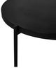 Moe's Home Collection Mendez Black Concrete Outdoor Coffee Table with Black Metal Legs-2