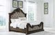 Signature Design by Ashley® Maylee Dark Brown California King Upholstered Panel Bed-3
