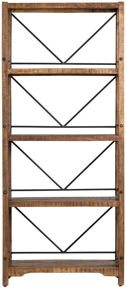 Crestview Collection Winslow Brown Bookshelf-1