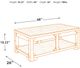 Signature Design by Ashley® Fregine Whitewash Lift Top Coffee Table-2