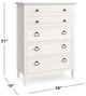 Bassett® Furniture Shoreline Sea Salt White Chest-1