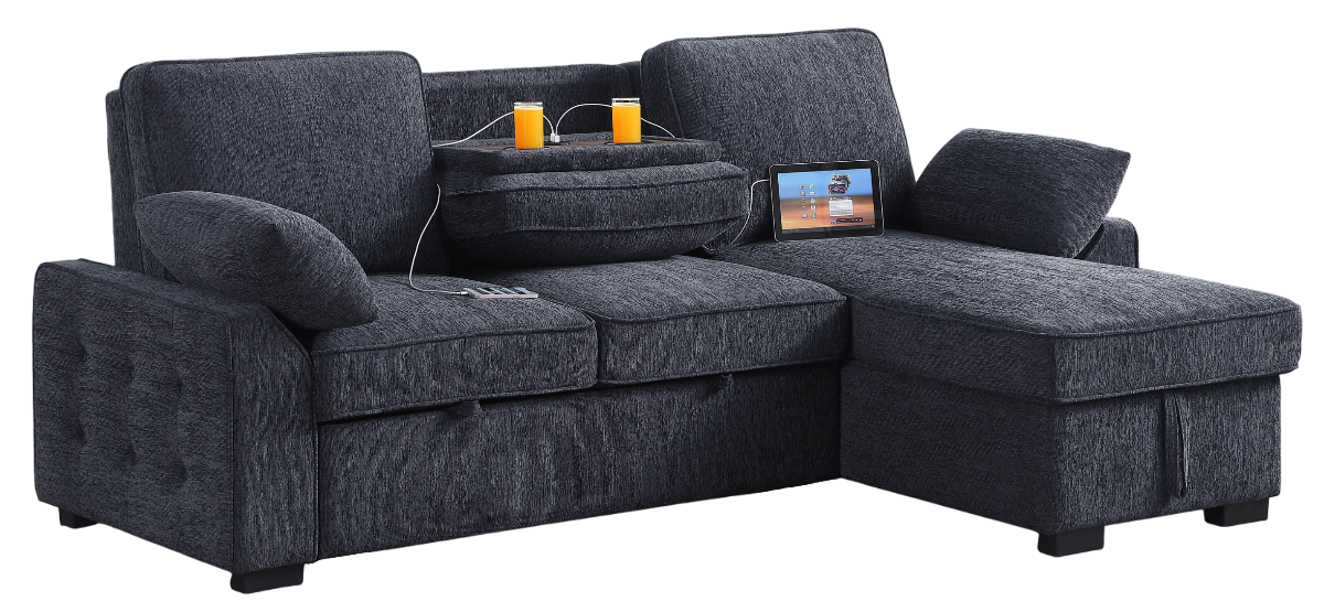 Kenzie Sleeper Sofa (Grey) | Walker Furniture & Mattress | Nevada