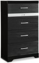 Signature Design by Ashley® Starberry 6-Piece Black Queen Panel Bed Set-4