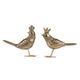 A & B Home 2-Piece Gold Bird Accent Set-2