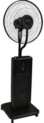 CoolZone by Sunheat® Black Dry Mist Bluetooth Speaker Fan-0