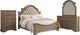 Liberty Furniture Magnolia Manor 4-Piece Taupe Mist/Weathered Bisque King Upholstered Panel Bedroom Set with Chest-0