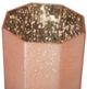A & B Home Pink Frosted Mercury Glass Octagonal Candle Holder-3