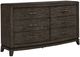 Liberty Furniture Avalon 4-Piece Coffee Bean Queen Upholstered Bedroom Set -5