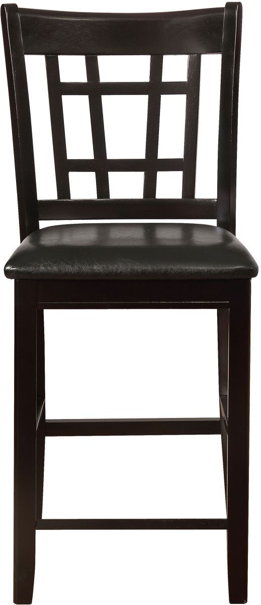 Coaster® Lavon 2-Piece Black Espresso Upholstered Counter Chairs-2