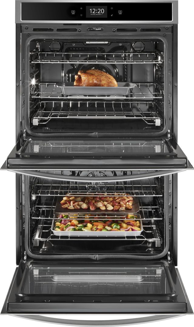 Whirlpool® 30" Built In Electric Double Wall Oven-Fingerprint Resistant Stainless Steel-2