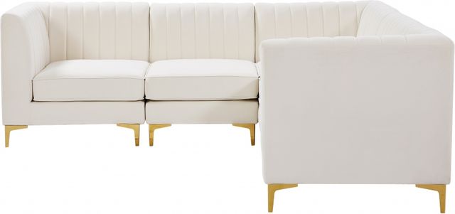 Meridian Furniture Alina 5-Piece Cream Upholstered Modular Sectional-2