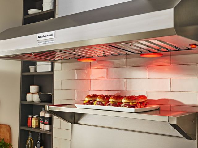 JennAir® 36" Stainless Steel Backsplash Kit with Shelf -1