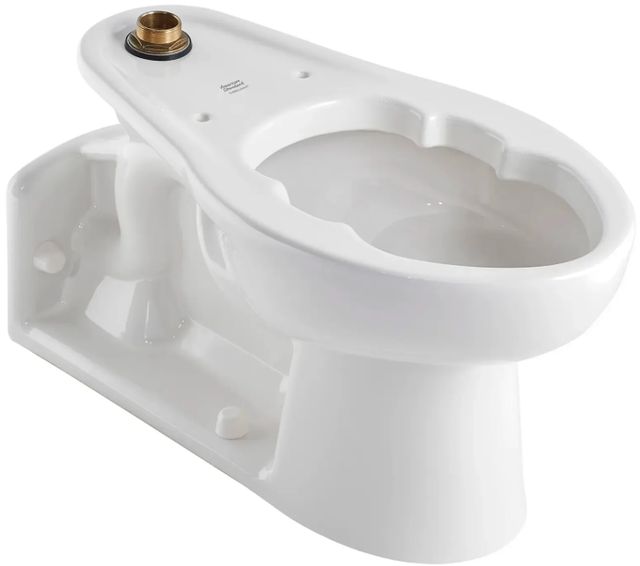 American Standard Priolo White Top Spud Back Outlet Elongated EverClean® Bowl with Bedpan Lugs 1.1 – 1.6 gpf (4.2 – 6.0 Lpf-0