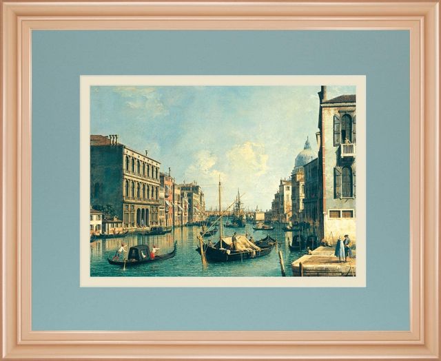 Classy Living Antonia Canaletto The Grand Canal, Venice The Rialto Bridge Wall Art-0