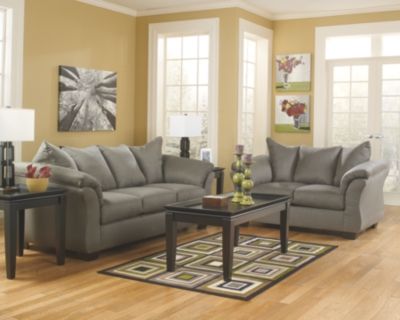 Signature Design by Ashley® Darcy Cobblestone Sofa-4