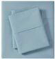Olliix by Madison Park Teal Queen Peached Percale Cotton Sheet Set-0