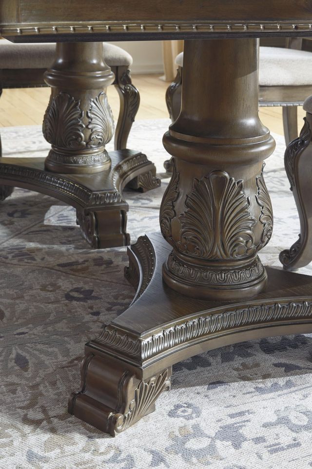 Signature Design by Ashley® Charmond Brown Expandable Dining Table-3