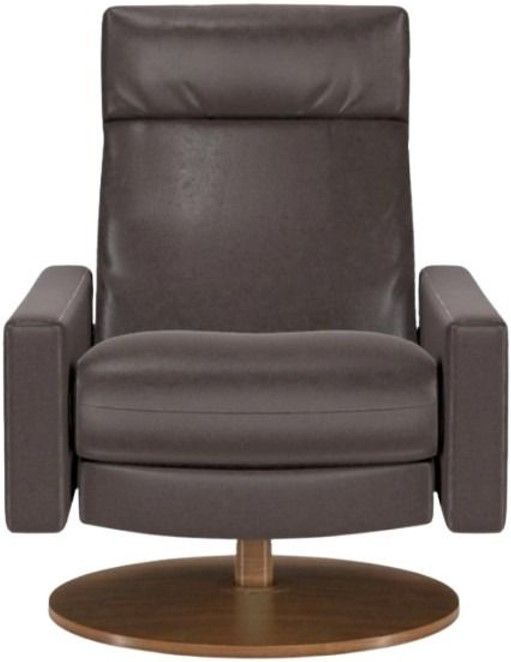 American Leather® Customizable Cumulus Leather 36" Manual Recliner-1